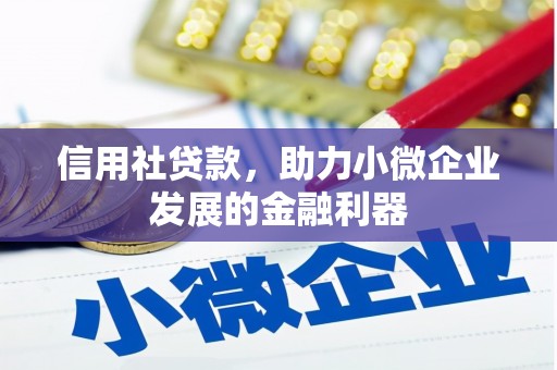 杞县信用社贷款，助力小微企业发展的金融利器